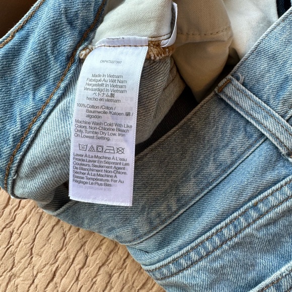 Madewell Light Blue Baggy Jean Shorts, Size 29, Excellent Used Condition! 6 inch - Picture 4 of 10